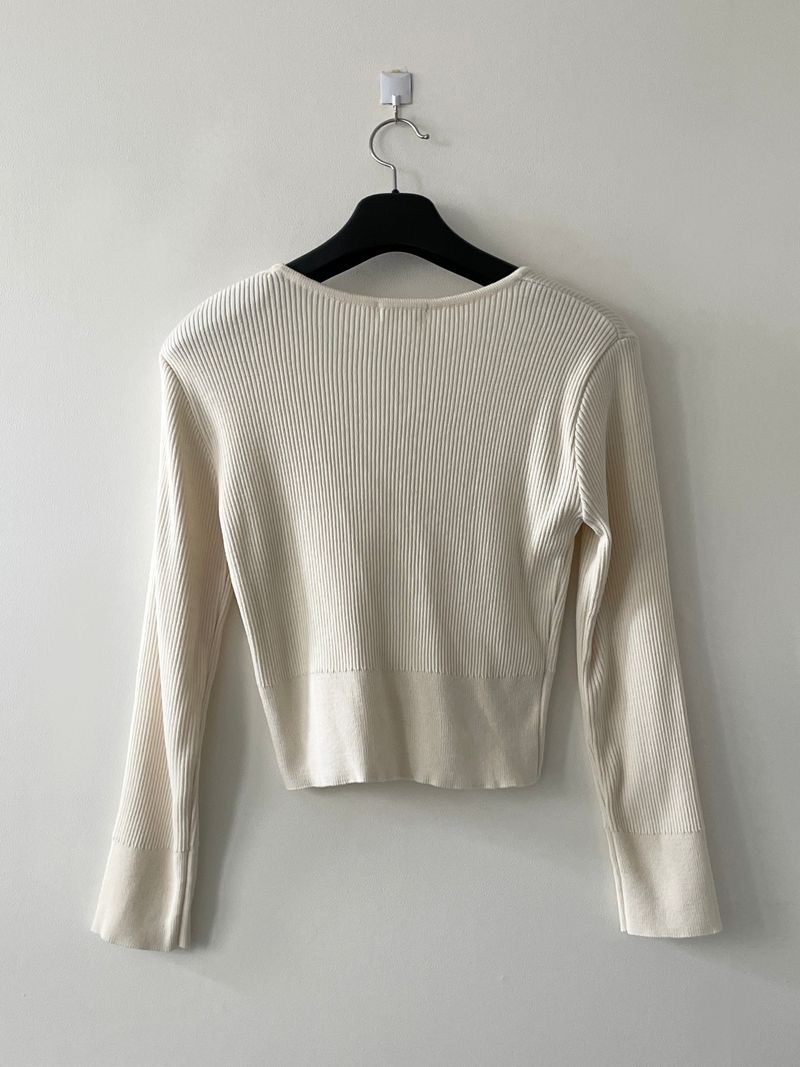 Tilda pleated U-neck Knit
