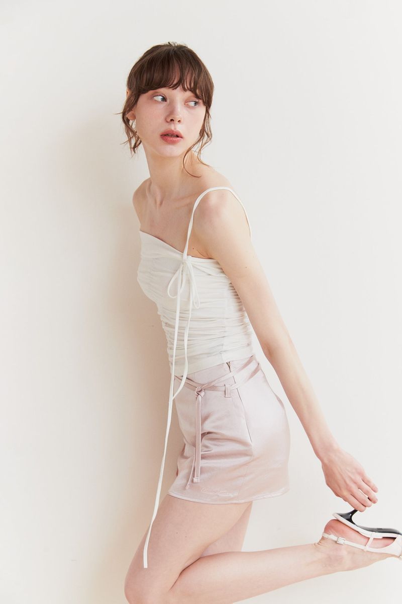 FAIRY HALTER TOP white