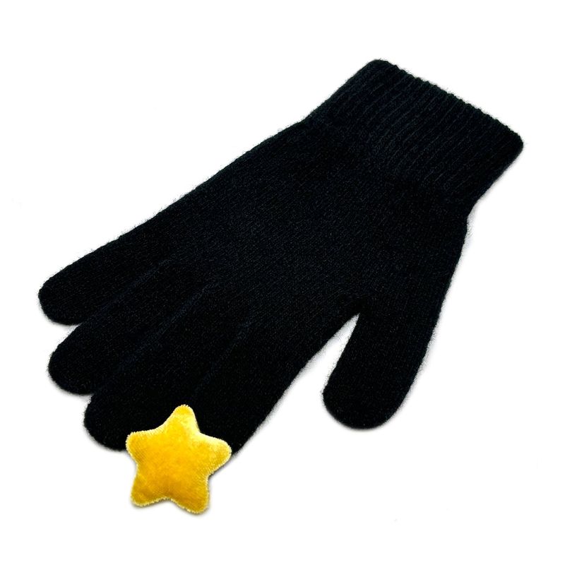 Star Wool Gloves [Black]