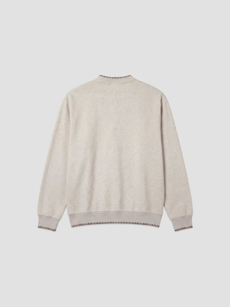 Cohi Stitch Henley Neck Long Sleeve