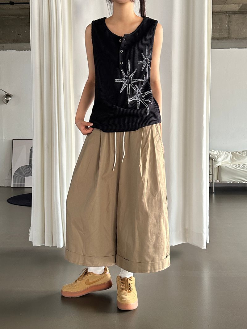 フォルディ バック レタリング エンブロイダード オーバーサイズ バミューダショーツ 3カラー