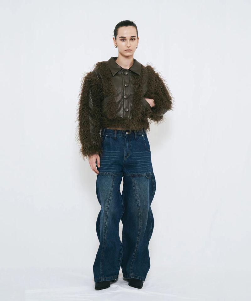 WAVE DENIM PANTS