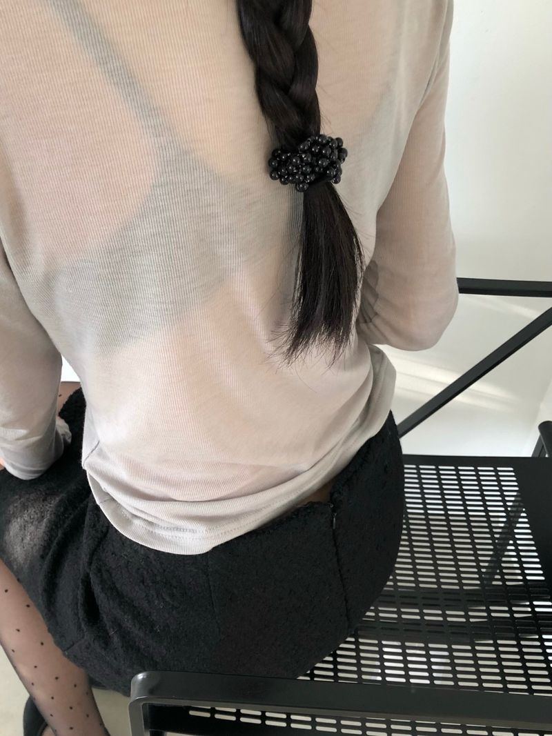 Grape scrunchie