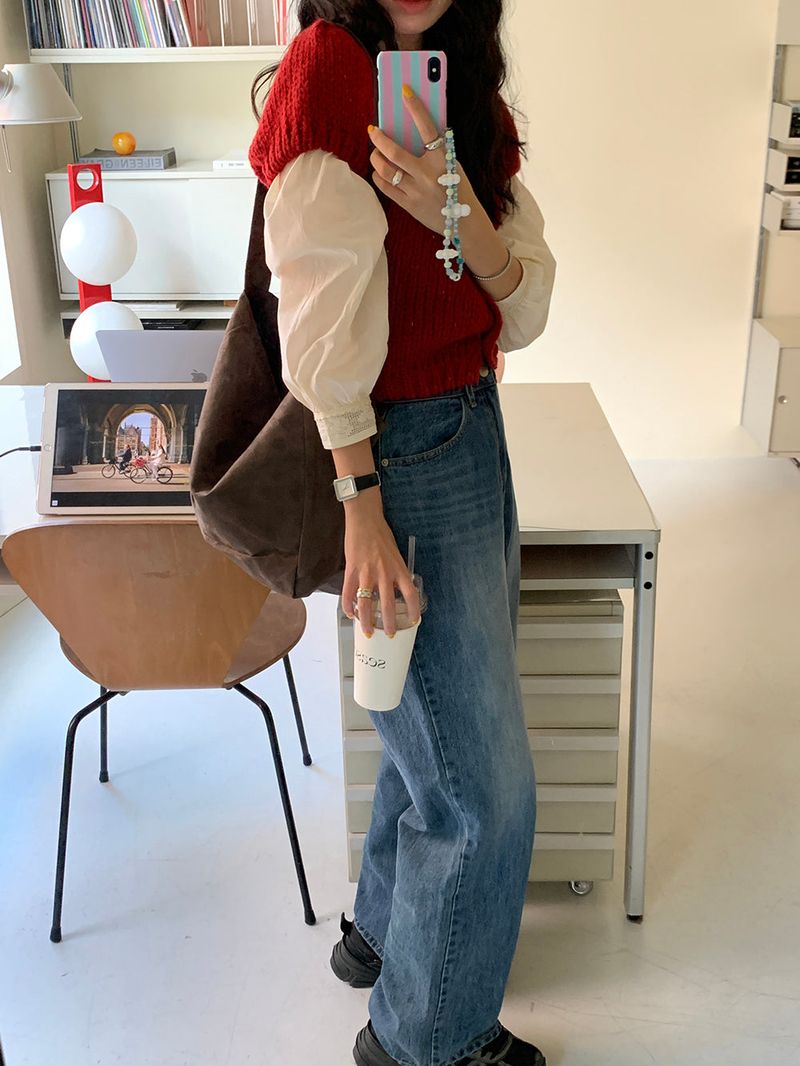 [MADE] LoHeart Puff Mini Cardigan