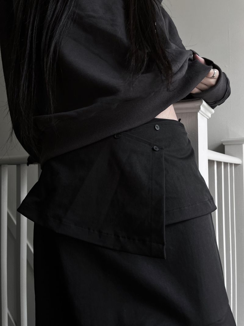 [set] from wrap long skirt (2color)