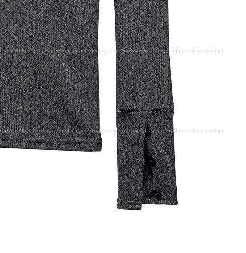 Mine Ribbed V-neck Button Cardigan