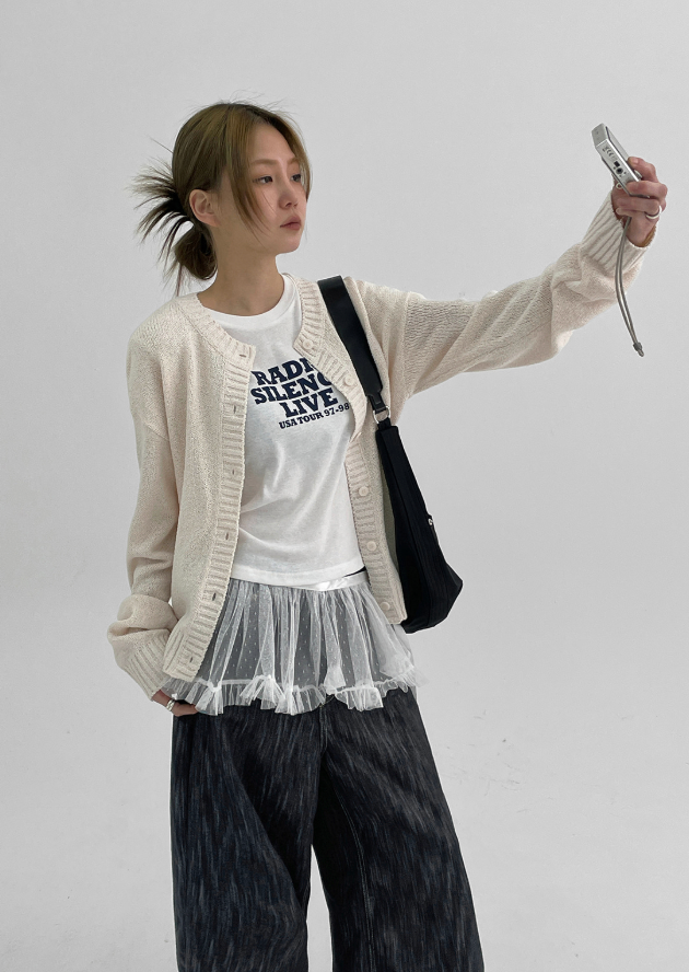 BLACKUP（ブラックアップ）の「[MADE] Joemi Bocashi Knit Cardigan（Tops）」