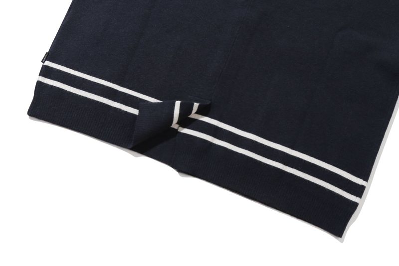NOTCHED LAPEL KNIT BLAZER_NAVY