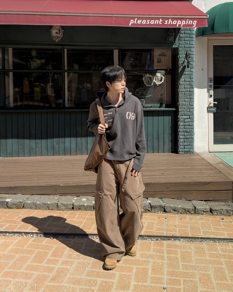 Rawden strap wide cargo pants