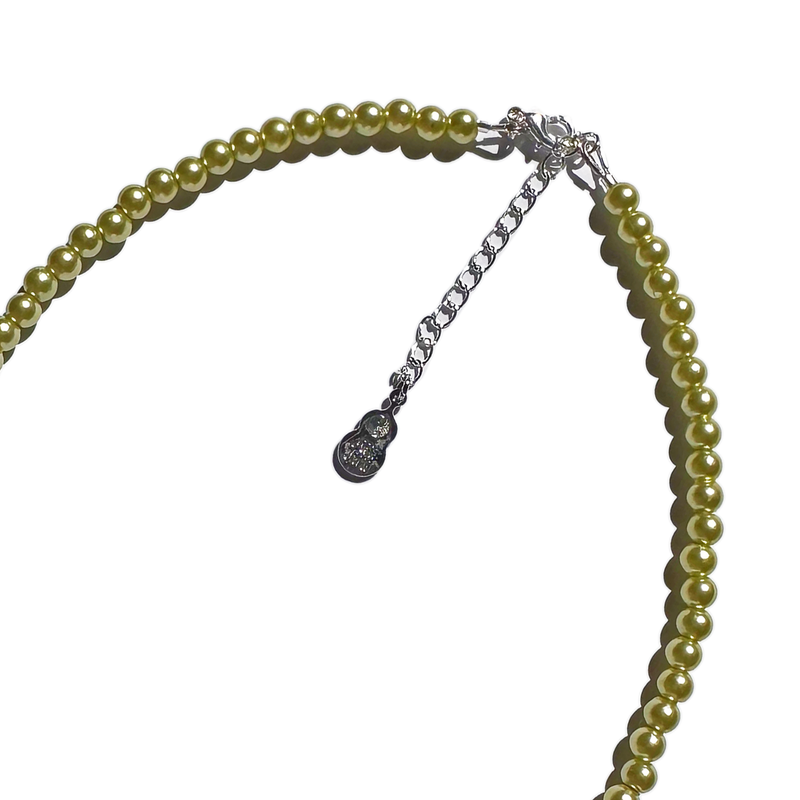 Yin Yang Orchid Necklace