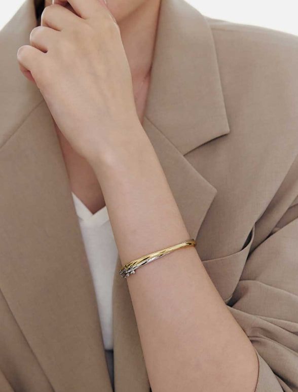 26SS★ [Premium Plating] Souvenir AB(C) Twist Bangle