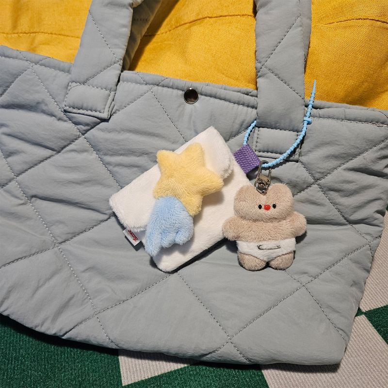 [MADE] fluffy baby star pouch