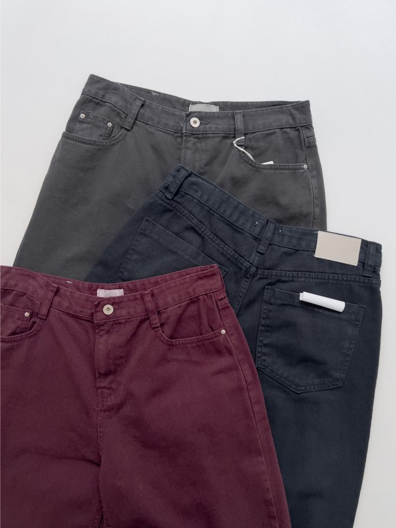 602 Dyed Cotton Wide Pants