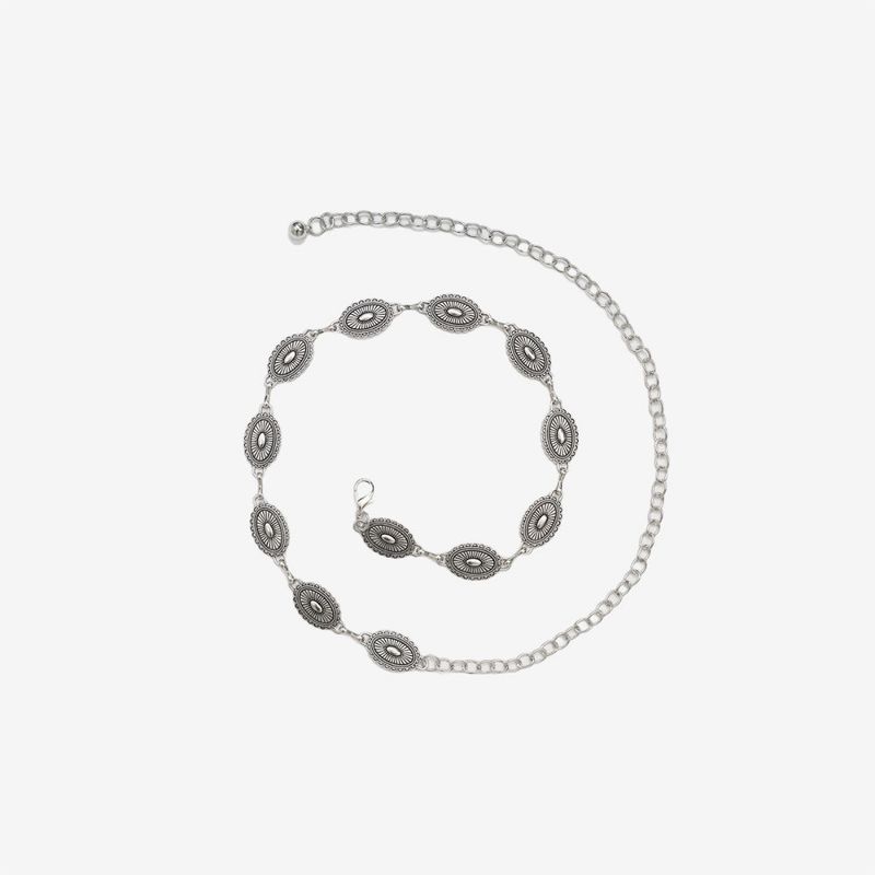 Abyss Silver Chain Belt