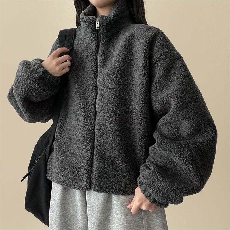 Pelo Thick Dumble Fleece Zip-Up Jumper