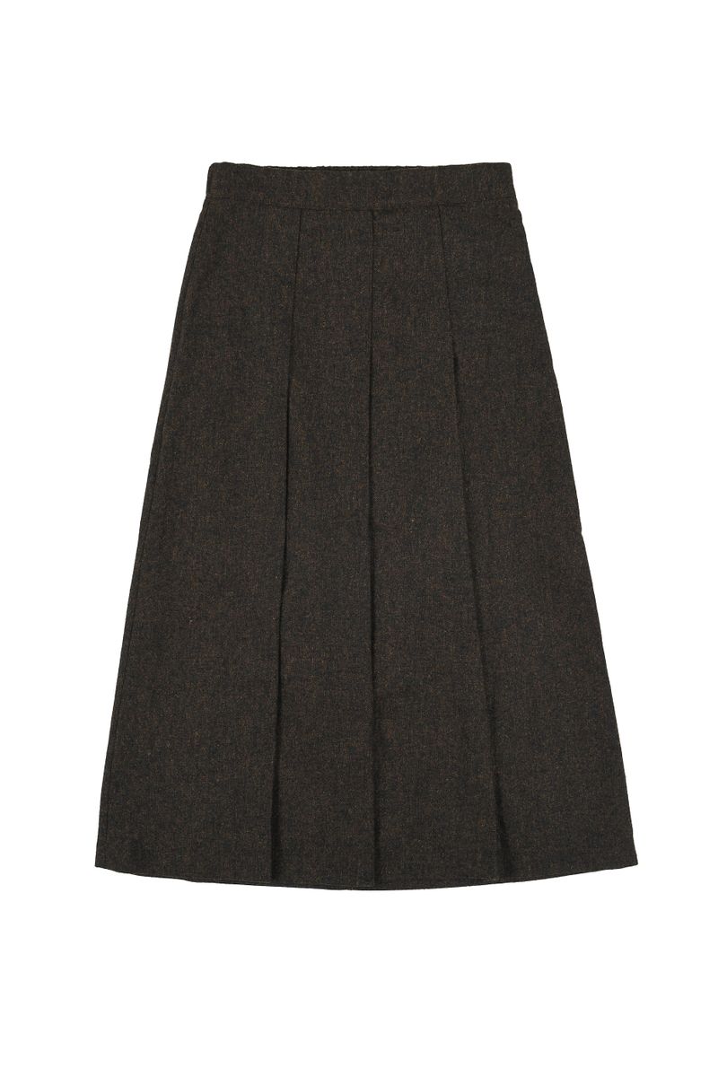 [LINE] Wool Blend Pleats Skirt