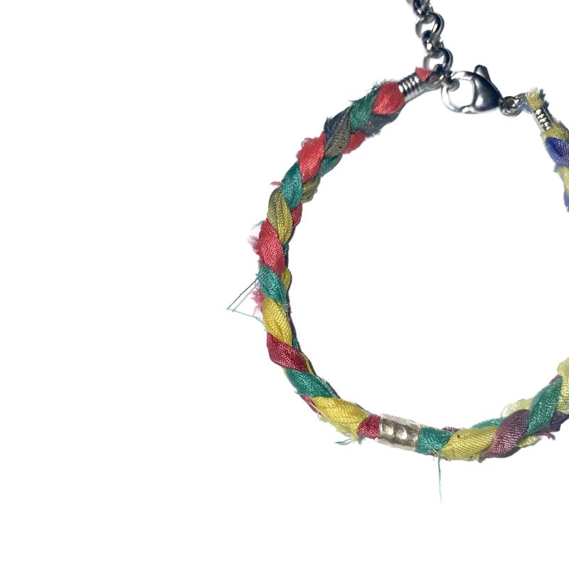 silkyarn karen silver bracelet