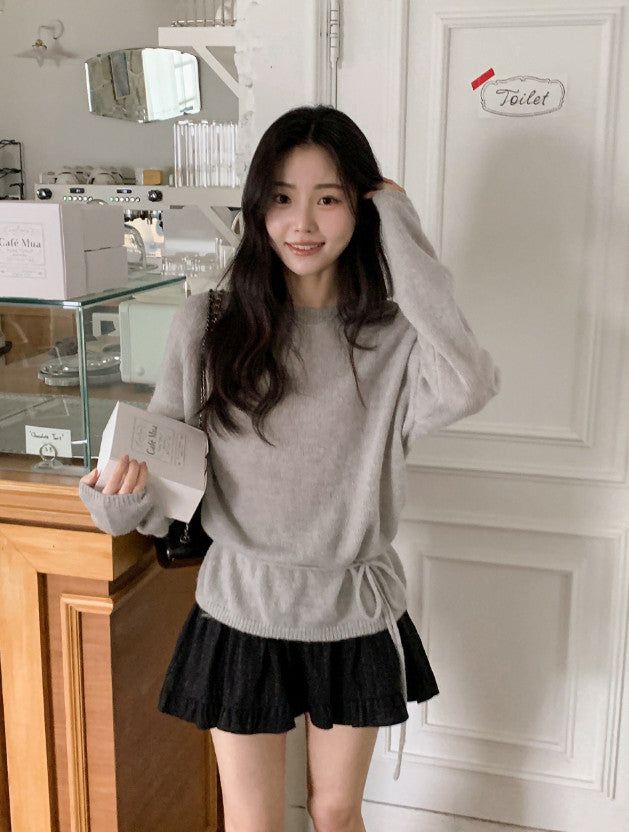 SHOPPERLAND(ショッパーランド)の「サンシャインウールボートネックニット+タイセット (4color)(トップス)」
