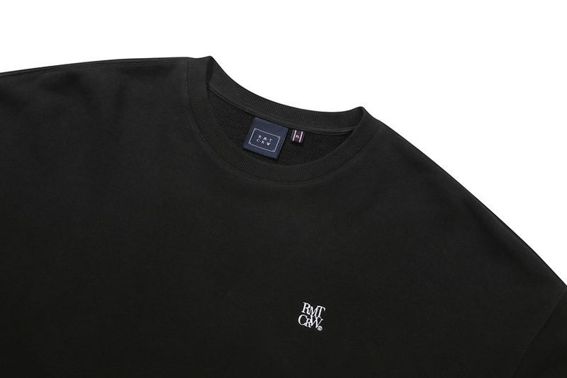 RMTCRW LABEL SWEAT SHIRT_BLACK