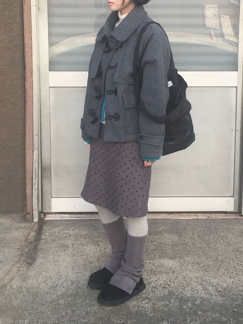 dot corduroy skirt