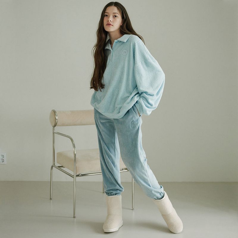 TMO BY 13MONTH(ティーエムオーバイサーティーンマンス)の「CORDUROY JOGGER PANTS (LIGHT BLUE)(Pants)」