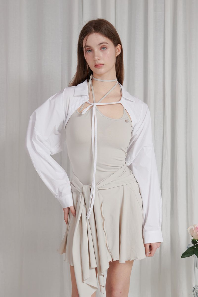PAIN OR PLEASURE（ペインオアプレジャー）の「DANIELLE SHIRT BOLERO white（Tops）」