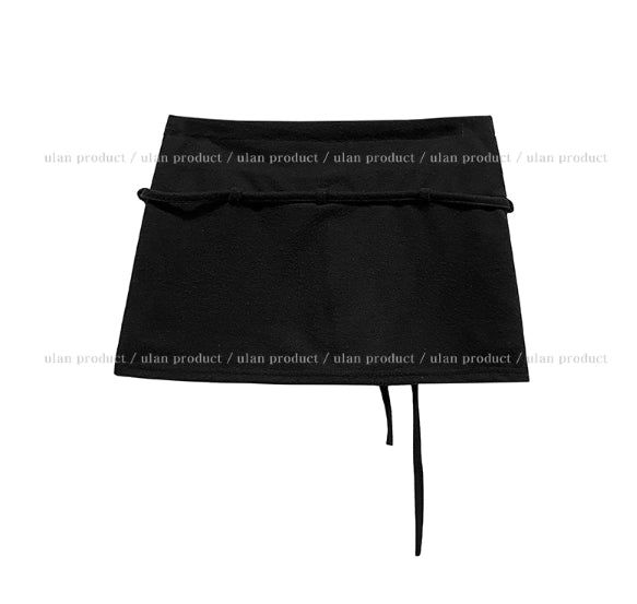 Tote Belted Brushed Skirt