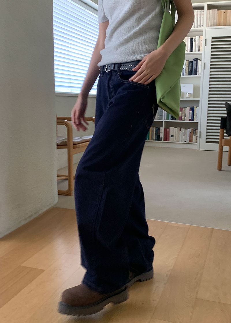 NONFADE STITCH WIDE DENIM (S-L)