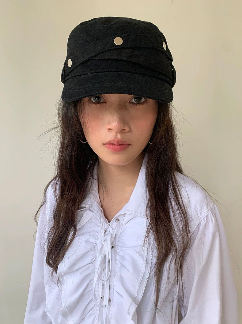 House of haus（ハウス オブ ハウス）の「Belted point military cap(2c)（Hats）」