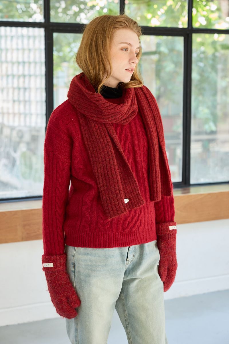 JUICY ROUND KNIT / RED