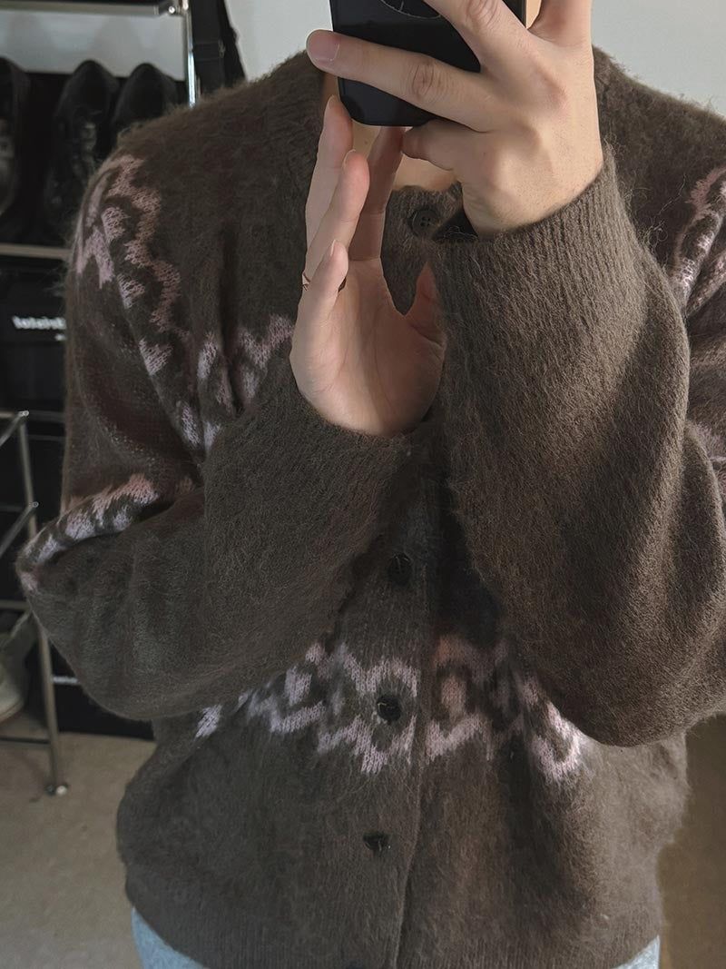 ASCLO Maria Hairy Cardigan (3color)