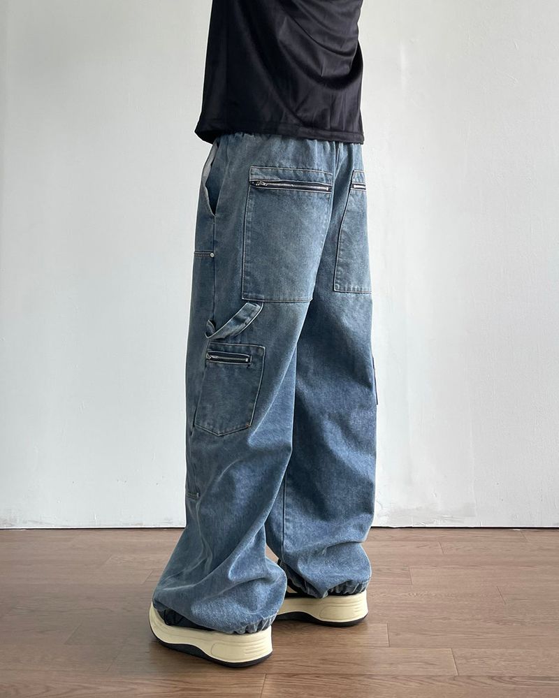 Leaf Double Knee Denim Pants