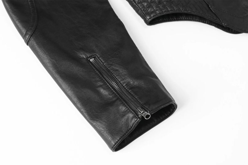 Bella leather jacket - black
