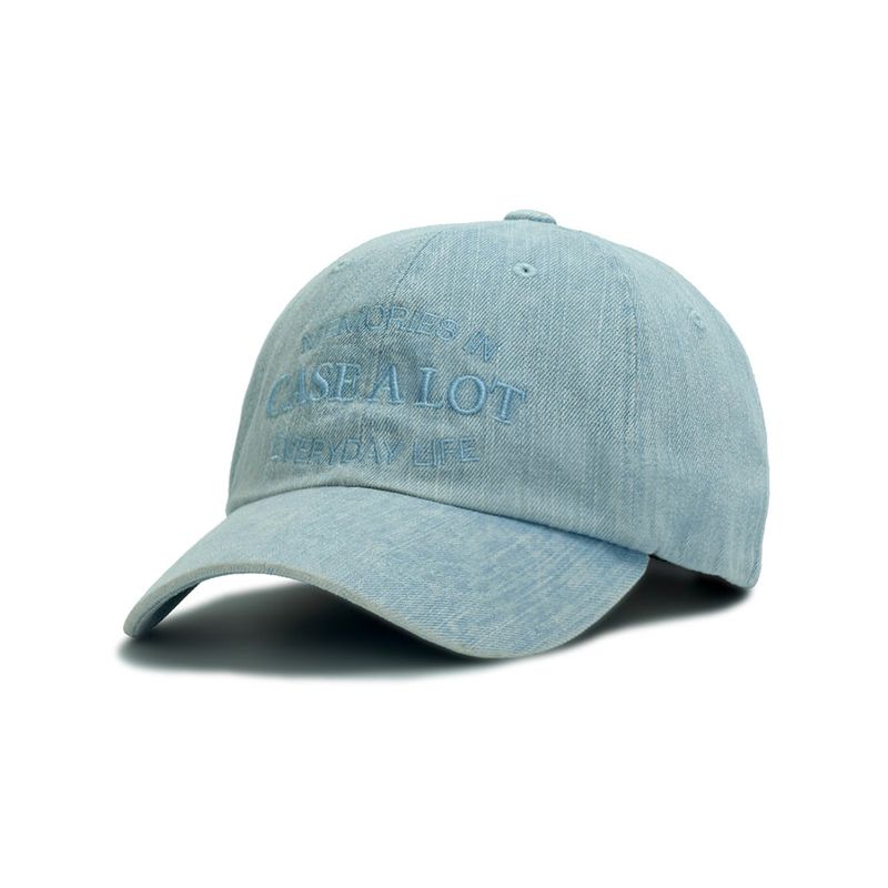 Denim washing ball cap - Sky blue