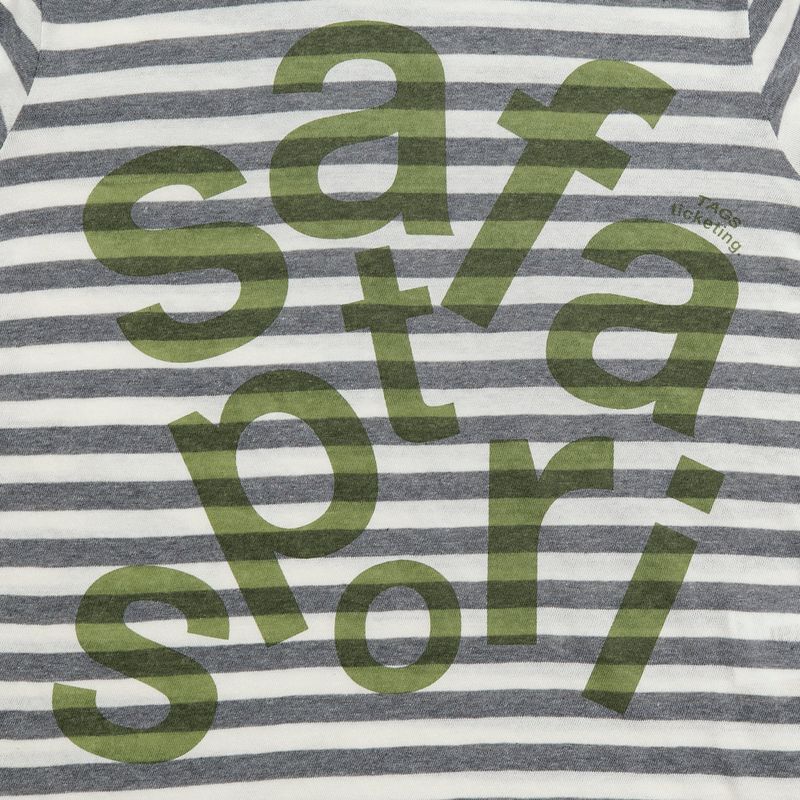 TICKETING STRIPE BORDER HOODIE (GREY)