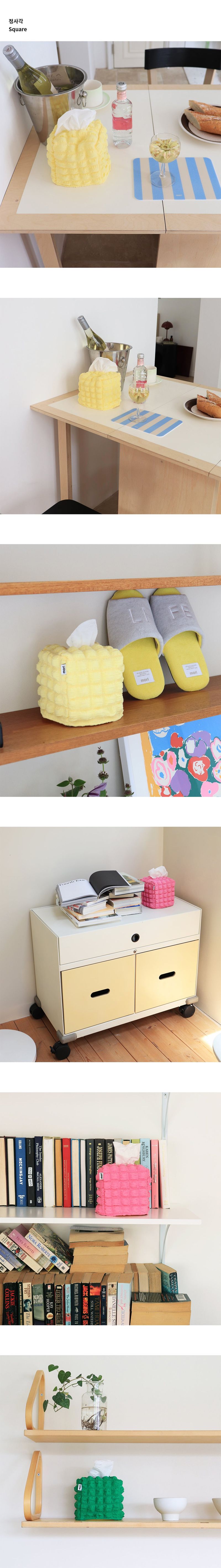 Bubble tissue case (정사각)