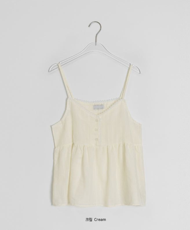 Zerni V-neck Lace Bustier Layered Sleeveless