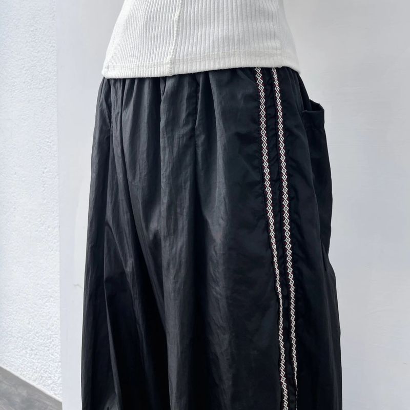 Bungee Hem Track Wide Trousers