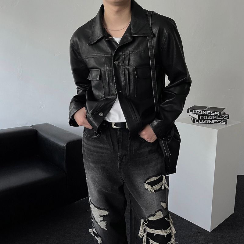 OWN Tony Garment Leather Tracker Jacket (3 colors)