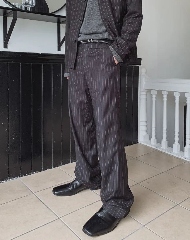 Bonnen Striped Flare Slacks