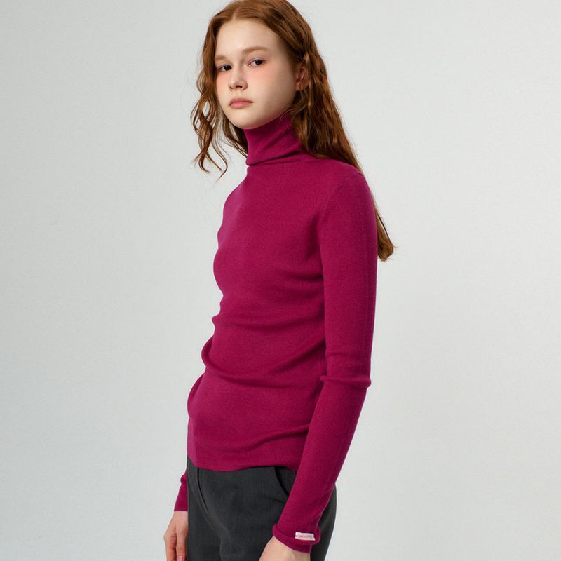 Basic Turtle Neck Knit_5Color