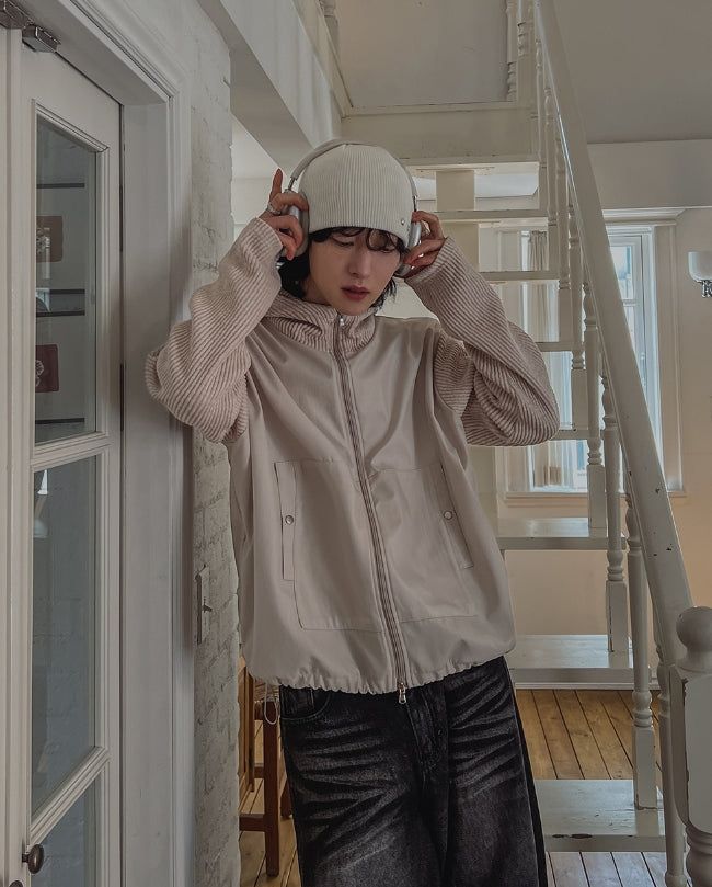 2PLAN(ツープラン)の「Tech Color Matching High Neck Hood Zip-Up(Tops)」