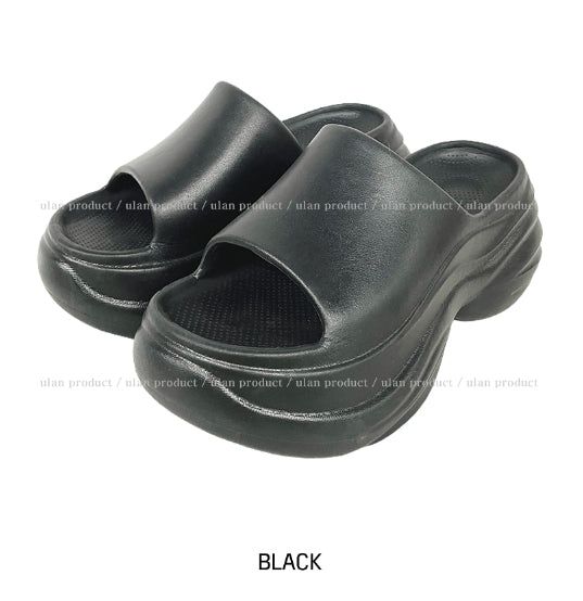 8cm UP! Wave EVA Platform Slippers