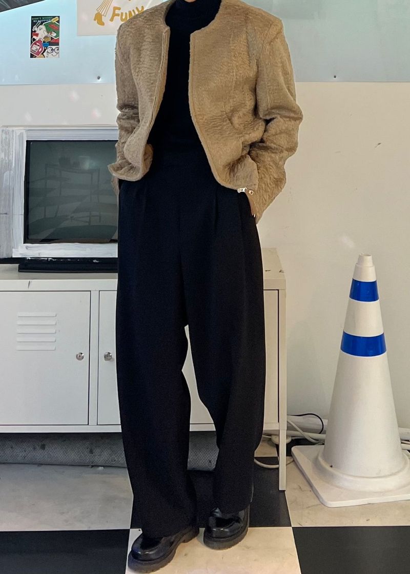 Hair crop blouson 3COLOR
