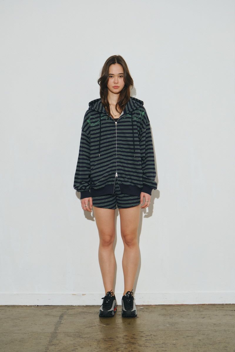 set st hood zip up (navy)
