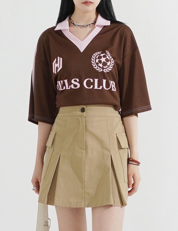 Camilla Pin Tuck Cargo Bending Skirt