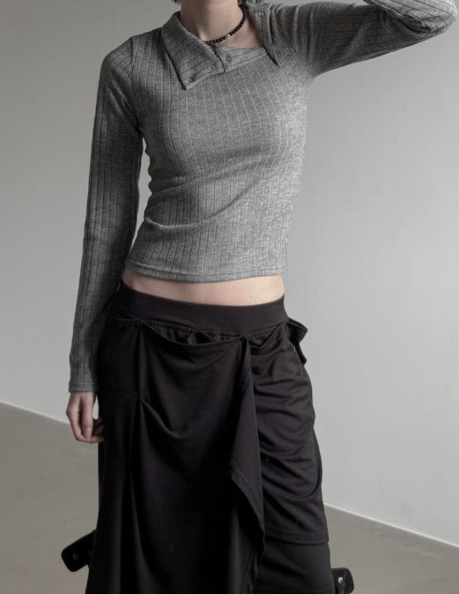 Pinched Drape Skirt