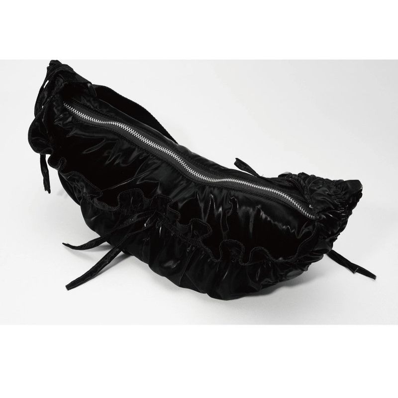 2WAY SHIRRING MAY LILY BAG_BLACK