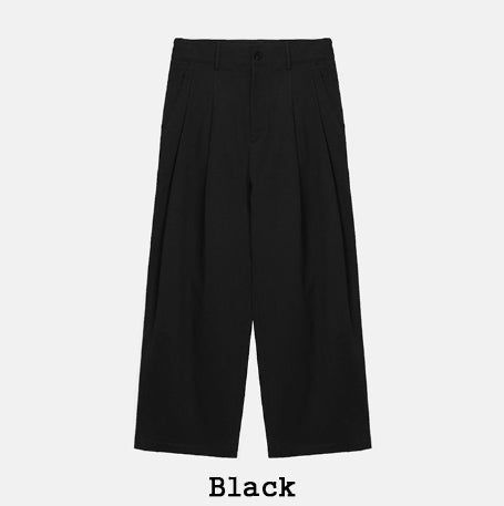Merries Pintuck Banding Wide Pants