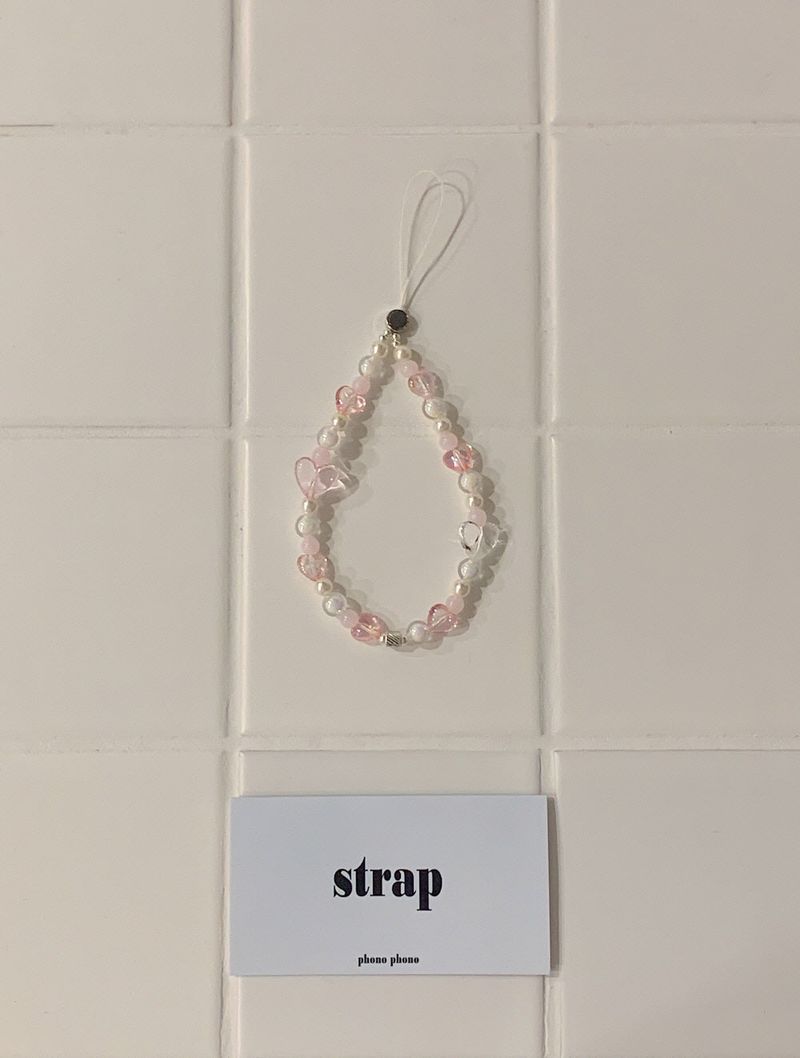 PINK LOVE PHONE STRAP